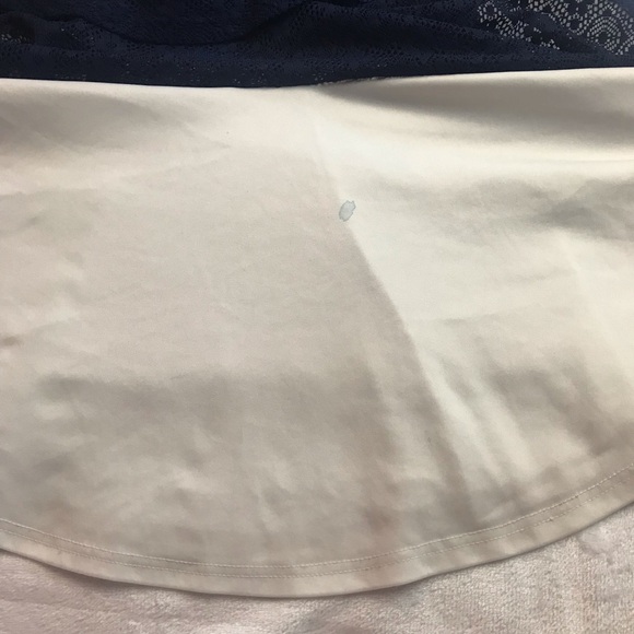 Lily Bleu Girls Dress Spring Summer 5 Navy Lace Sleeveless *Flaw* - Picture 3 of 9